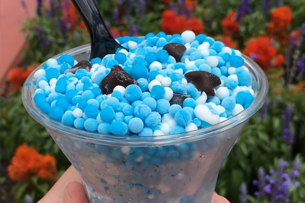 Dippin Dots Ice Cream, Blue Raspberry & Lemon Ices with Candy, Ice Cream